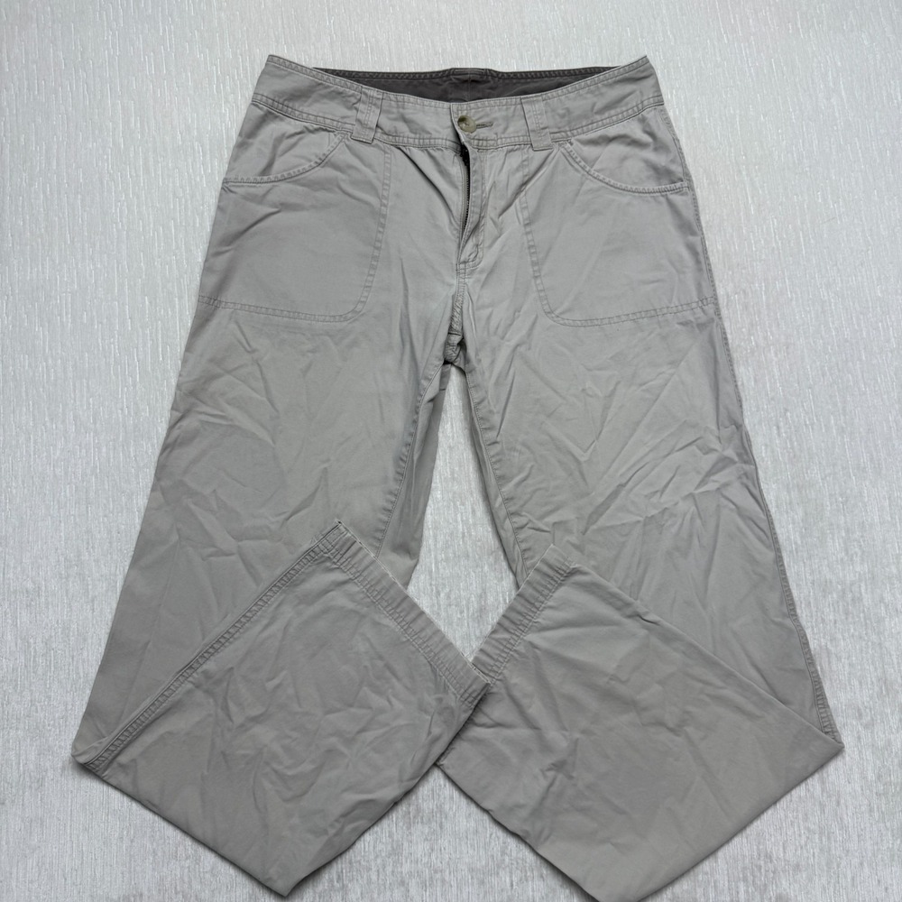 Columbia Utility Pants Womens 8 Long Grey Straight Leg Mid Rise Outdoor Travel